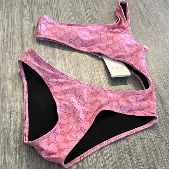 Pink Gucci Bathing Suit Gucci Bikini Set GUCCI GG Pink One Piece